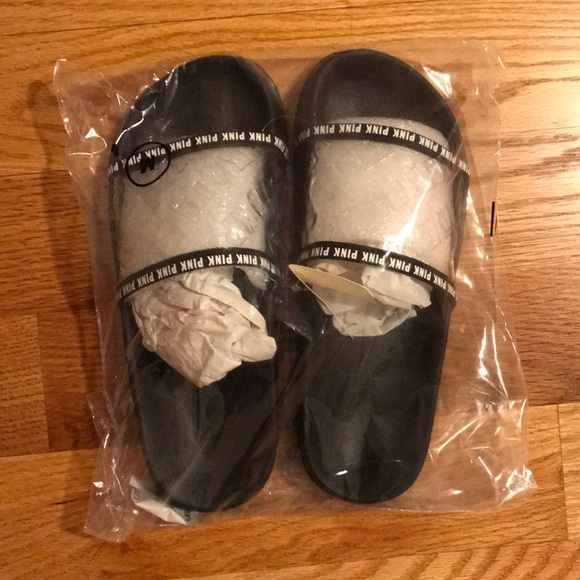 PINK Victoria's Secret Shoes - Pink slides